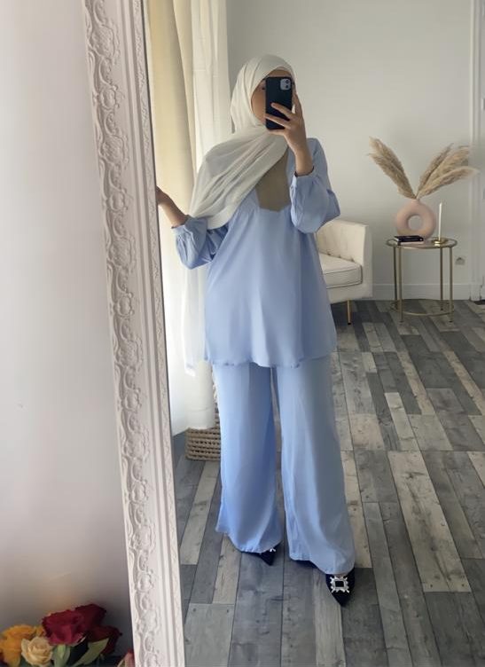 Ensemble Ahlem bleu ciel
